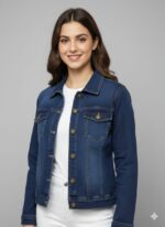 Ladies Premium Denim Jacket - Image 2