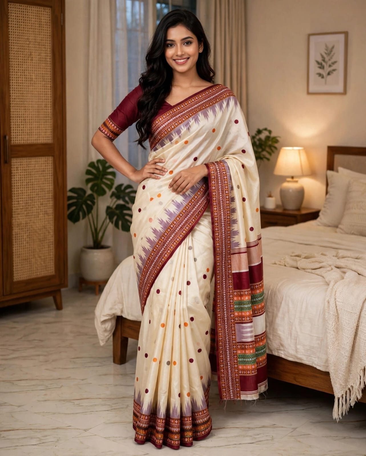1791054904_L_2 Indian Inspired Assam Silk Saree - Image 1