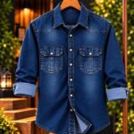 Premium Trendy Denim Shirt — Ultimate Winter Style